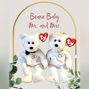 TY Beanie Babies! Mr. and Mrs. Bears